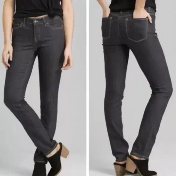 Prana Jeans. Light Black Wash. White stitching. Size 26 - Picture 1 of 10